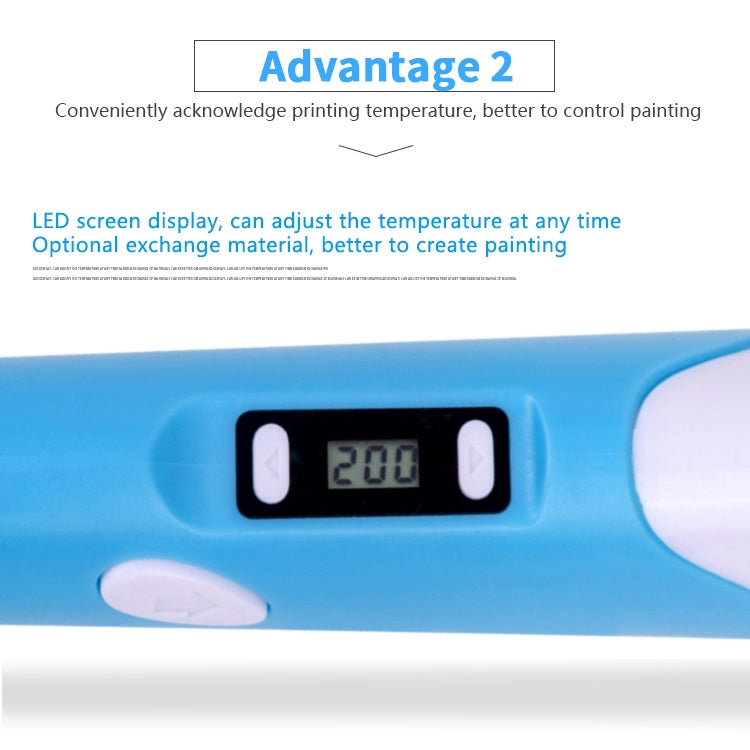 Hand-held 3D Printing Pen, US Plug(Blue) - 3D Printer by PMC Jewellery | Online Shopping South Africa | PMC Jewellery | Buy Now Pay Later Mobicred