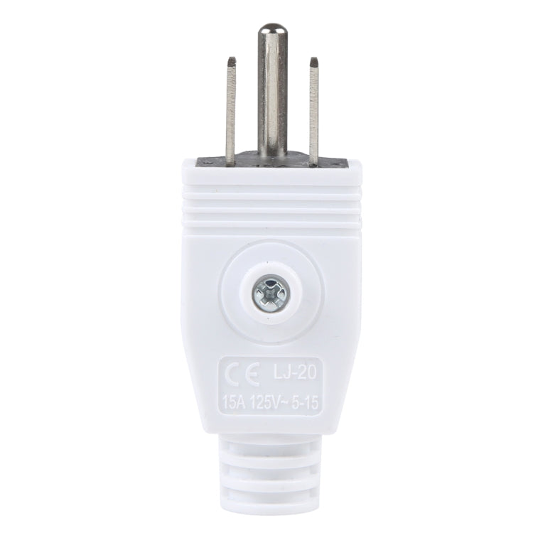 US Plug Male AC Wall Universal Travel Power Socket Plug Adapter (White) - Plug Adaptor by PMC TechLife | Online Shopping South Africa | PMC TechLife