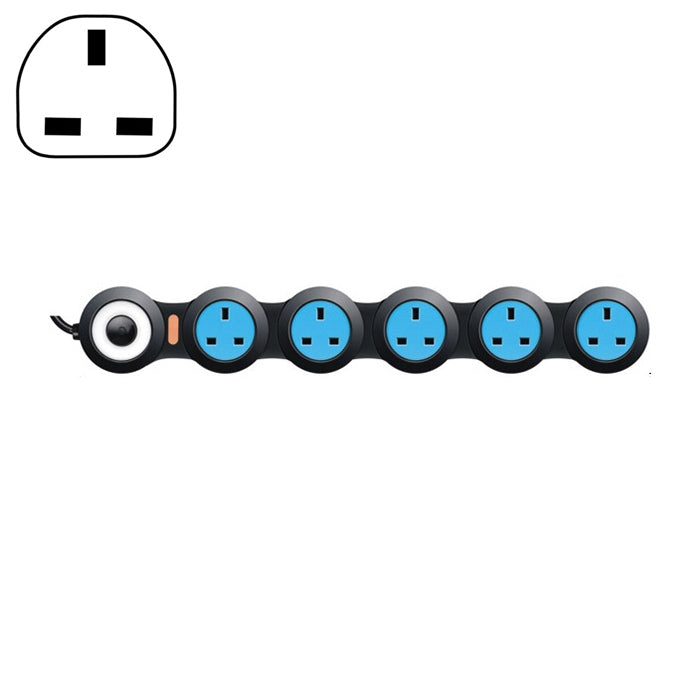 Charging Plug-in Wiring Board Creative Rotary Towline Board 13A Deformed Socket, UK Plug, 5-Bit Socket(Black) - Extension Socket by PMC Jewellery | Online Shopping South Africa | PMC Jewellery | Buy Now Pay Later Mobicred