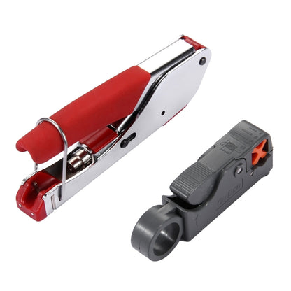 WLXY 518A Crimping Pliers Wire Stripper Repair Hand Tool Set for RG59 / RG6 Coaxial Cable - Lan Cable and Tools by WLXY | Online Shopping South Africa | PMC Jewellery | Buy Now Pay Later Mobicred