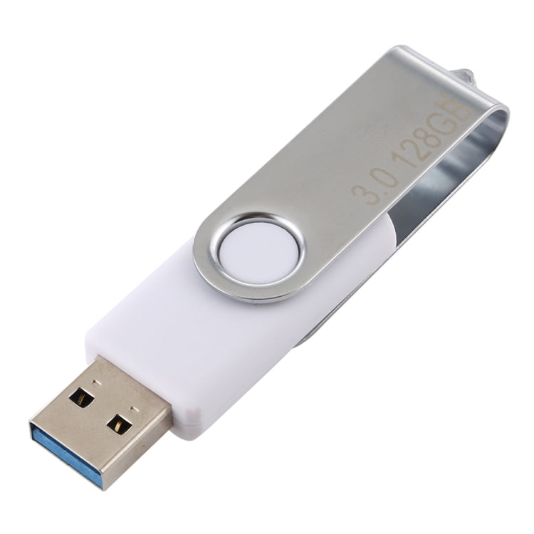 128GB Twister USB 3.0 Flash Disk USB Flash Drive (White) - USB Flash Drives by PMC Jewellery | Online Shopping South Africa | PMC Jewellery | Buy Now Pay Later Mobicred