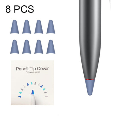 8 PCS Non-slip Mute Wear-resistant Nib Cover for M-pencil Lite (Gray Blue) - Pencil Accessories by PMC Jewellery | Online Shopping South Africa | PMC Jewellery | Buy Now Pay Later Mobicred