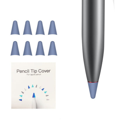 8 PCS Non-slip Mute Wear-resistant Nib Cover for M-pencil Lite (Gray Blue) - Pencil Accessories by PMC Jewellery | Online Shopping South Africa | PMC Jewellery | Buy Now Pay Later Mobicred