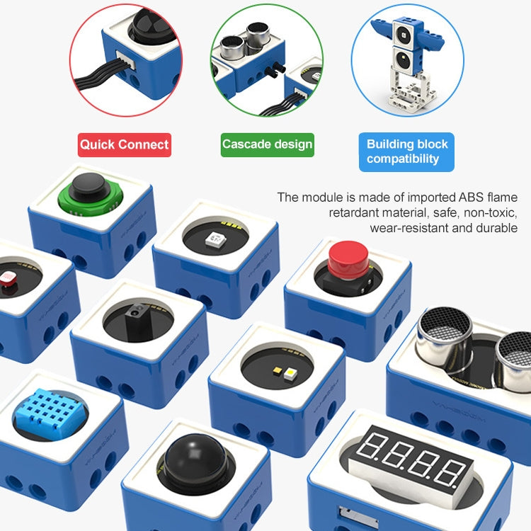 Yahboom Building Block Sensor Module Kit, Compatible with Micro:bit V2/V1.5 Arduino UNO Raspberry Pi Pico, without micro:bit - free shipping - PMC TechLife - Order now!