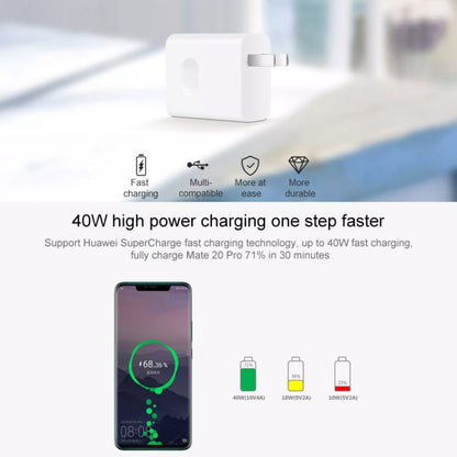 Original Huawei SuperCharge Wall Charger, 40W Max Fast Charging Version(White) - USB Charger by Huawei | Online Shopping South Africa | PMC Jewellery | Buy Now Pay Later Mobicred