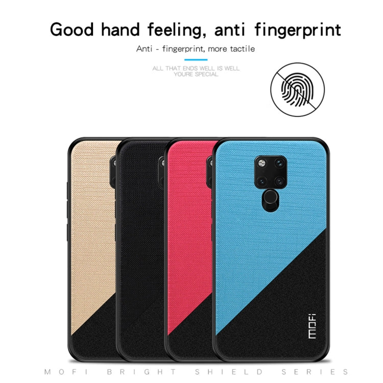 MOFI Shockproof TPU + PC + Cloth Pasted Case for Huawei Mate 20 X(Blue) - Huawei Cases by MOFI | Online Shopping South Africa | PMC Jewellery