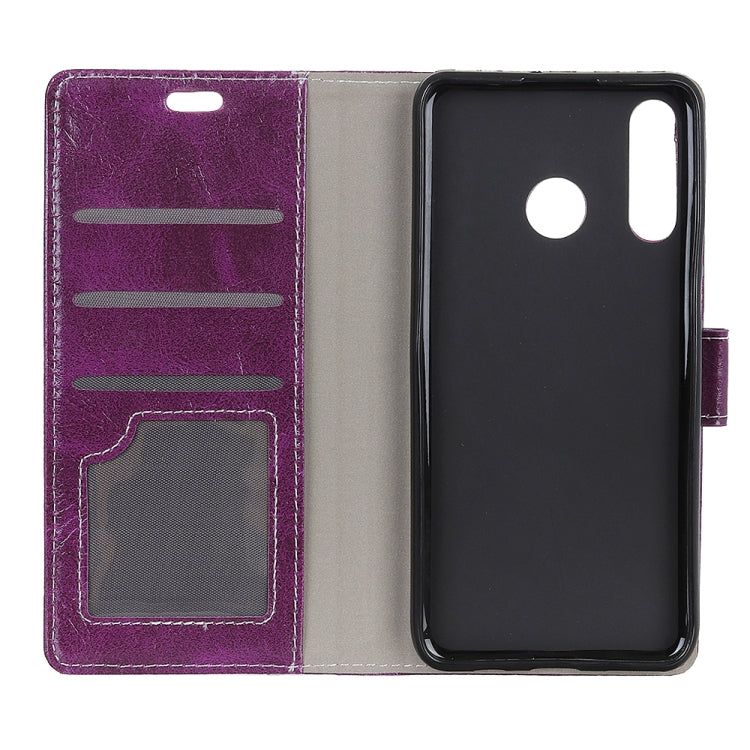 Retro Crazy Horse Texture Horizontal Flip Leather Case for Huawei P30 Lite, with Wallet & Holder & Card Slots & Photo Frame (Purple) - Huawei Cases by PMC Jewellery | Online Shopping South Africa | PMC Jewellery | Buy Now Pay Later Mobicred