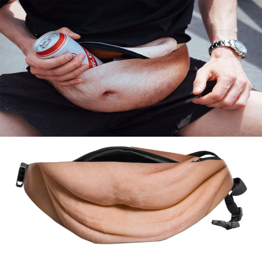 Creative Funny Anti-harassment Artificial Carnosity Belly Shape Outdoor Bags, Multifunctional Portable Unisex Sports Belly Waist Bag - Waist Bags by PMC Jewellery | Online Shopping South Africa | PMC Jewellery | Buy Now Pay Later Mobicred