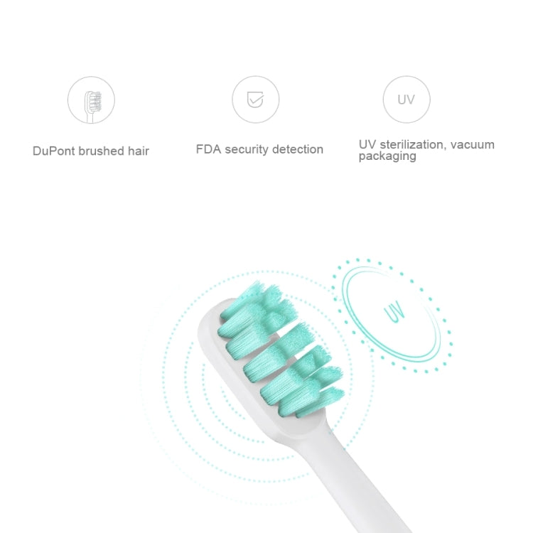 3 PCS Original Xiaomi Mijia Regular Replacement Brush Heads for Xiaomi Ultrasonic Electric Toothbrush (HC6109) - Replacement Brush Heads by Xiaomi | Online Shopping South Africa | PMC Jewellery | Buy Now Pay Later Mobicred