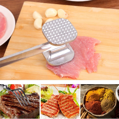 2 PCS Aluminum Alloy Loose Tenderizers Meat Hammer Steak Pork Kitchen Tools, Middle Size: 5.0 x 22.5cm - Gadgets by PMC Jewellery | Online Shopping South Africa | PMC Jewellery | Buy Now Pay Later Mobicred