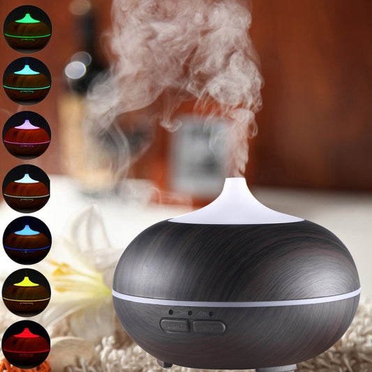 10W 150mL Wood Grain Aromatherapy Air Purifier Humidifier with LED Light for Office / Home Room(Black) - Air Purifiers & Accessories by PMC Jewellery | Online Shopping South Africa | PMC Jewellery | Buy Now Pay Later Mobicred