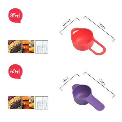 8 Pieces Set Creative Rainbow Salad Bowl Measuring Cup Measuring Spoon Kitchen Tools - Gadgets by PMC Jewellery | Online Shopping South Africa | PMC Jewellery | Buy Now Pay Later Mobicred