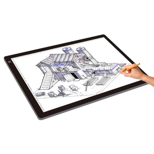 A2 Size 23W 12V  LED Three Level of Brightness Dimmable Acrylic Copy Boards for Anime Sketch Drawing Sketchpad, with Power Adapter -  by PMC Jewellery | Online Shopping South Africa | PMC Jewellery | Buy Now Pay Later Mobicred