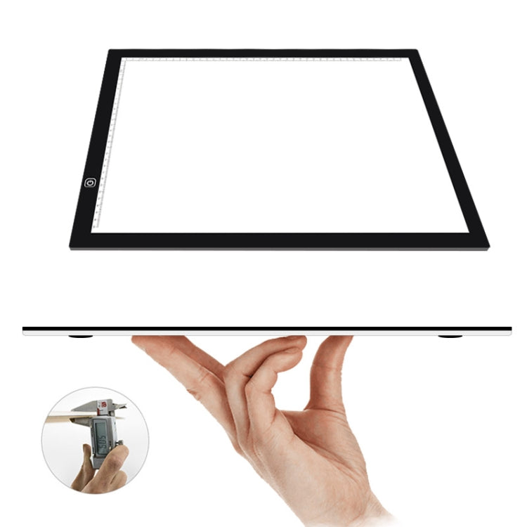 A3 Size 8W 5V LED Ultra-thin Stepless Dimming Acrylic Copy Boards for Anime Sketch Drawing Sketchpad, with USB Cable & Plug -  by PMC Jewellery | Online Shopping South Africa | PMC Jewellery | Buy Now Pay Later Mobicred