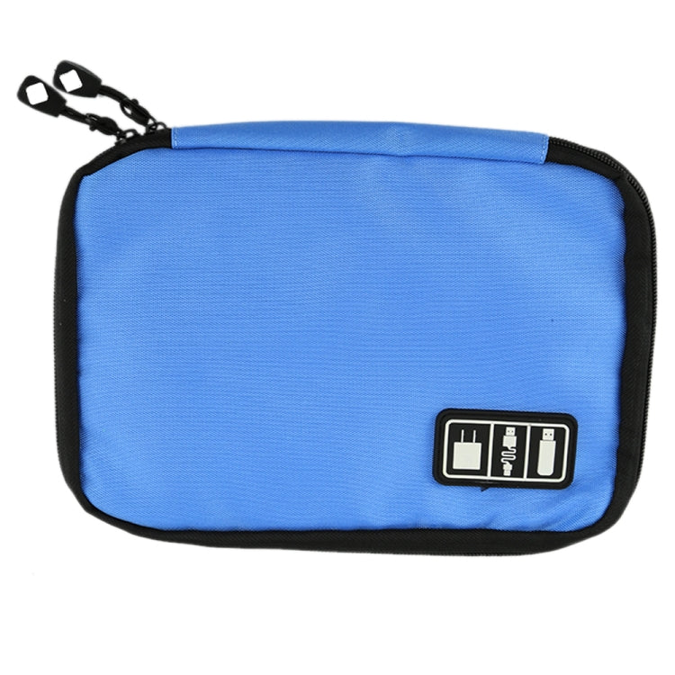 Portable Travel Organizer Storage Collection Bag Case Pouch Digital Gadget Electronic Accessories, Size: 25.7*18.5*1.2cm(Blue) - Storage Bags by PMC Jewellery | Online Shopping South Africa | PMC Jewellery | Buy Now Pay Later Mobicred