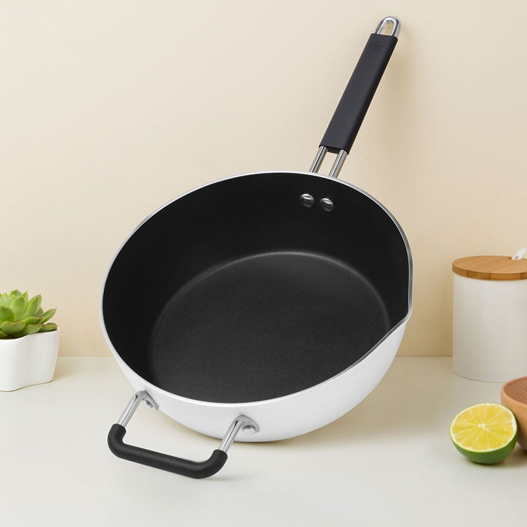 Original Xiaomi Youpin Non Stick Frying Pan Cooking Pot(White) - Pans by Xiaomi | Online Shopping South Africa | PMC Jewellery | Buy Now Pay Later Mobicred