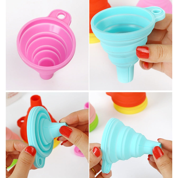 Mini Silicone Foldable Telescopic Funnel Random Color Delivery - Gadgets by PMC TechLife | Online Shopping South Africa | PMC TechLife | Buy Now Pay Later Mobicred
