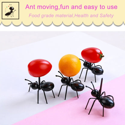 12pcs / Box Worker Ant Fruit Forks Snack Cake Dessert Tableware Home Kitchen Party Dinner Fruit Pick Kitchen Tool - Gadgets by PMC Jewellery | Online Shopping South Africa | PMC Jewellery | Buy Now Pay Later Mobicred