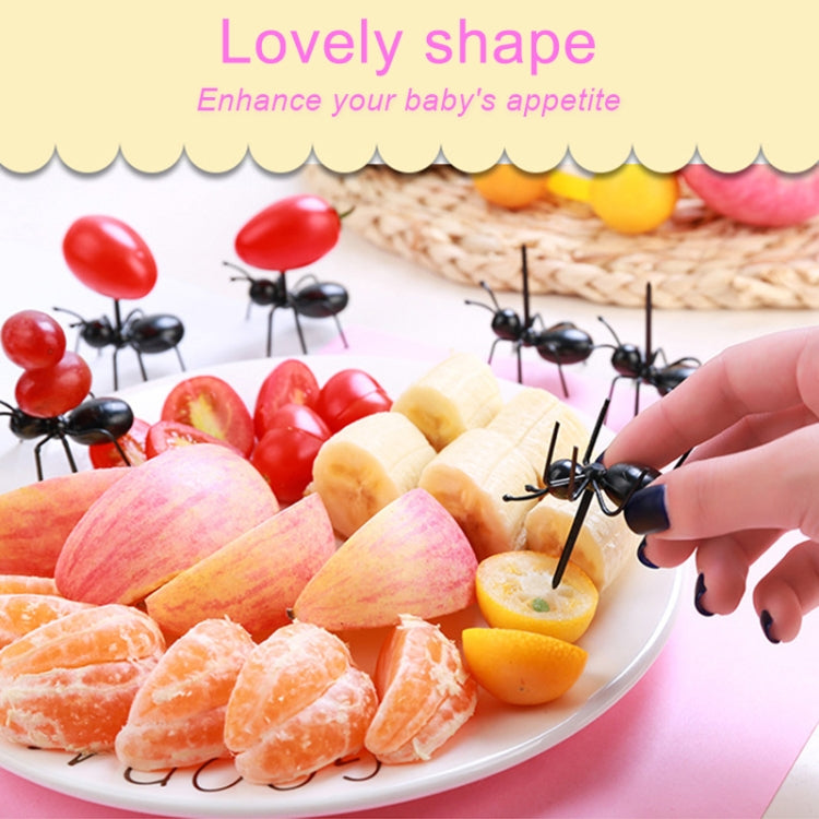 12pcs / Box Worker Ant Fruit Forks Snack Cake Dessert Tableware Home Kitchen Party Dinner Fruit Pick Kitchen Tool - Gadgets by PMC Jewellery | Online Shopping South Africa | PMC Jewellery | Buy Now Pay Later Mobicred