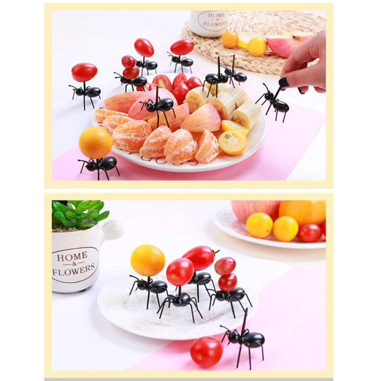 12pcs / Box Worker Ant Fruit Forks Snack Cake Dessert Tableware Home Kitchen Party Dinner Fruit Pick Kitchen Tool - Gadgets by PMC Jewellery | Online Shopping South Africa | PMC Jewellery | Buy Now Pay Later Mobicred