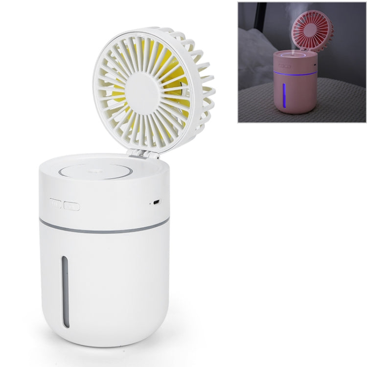 T9 Portable Adjustable USB Charging Desktop Humidifying Fan with 3 Speed Control (White) - Electric Fans by PMC Jewellery | Online Shopping South Africa | PMC Jewellery | Buy Now Pay Later Mobicred