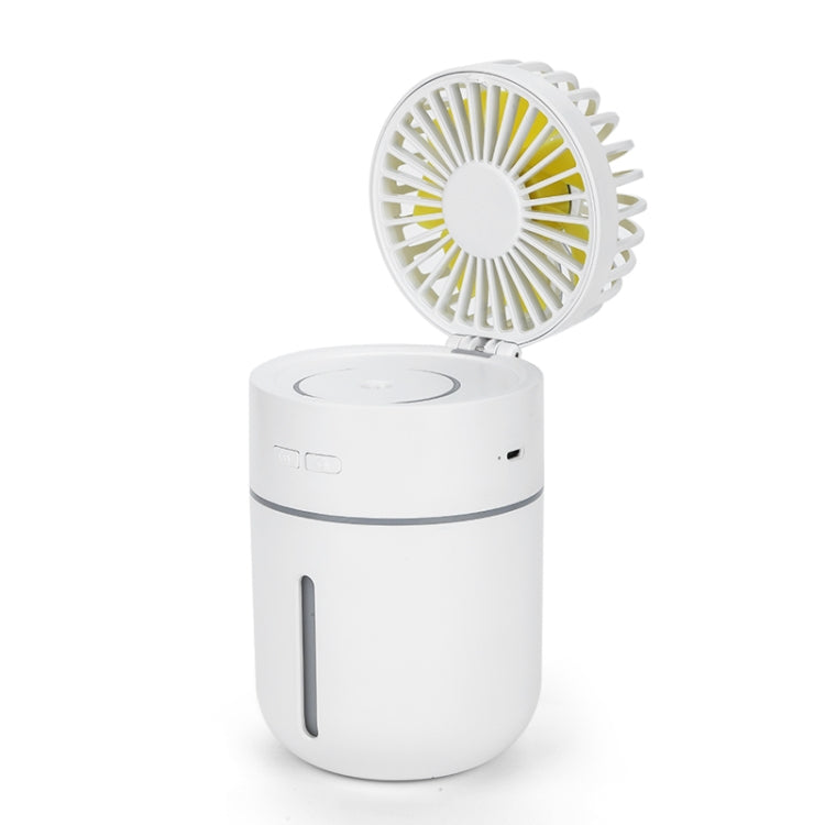 T9 Portable Adjustable USB Charging Desktop Humidifying Fan with 3 Speed Control (White) - Electric Fans by PMC Jewellery | Online Shopping South Africa | PMC Jewellery | Buy Now Pay Later Mobicred