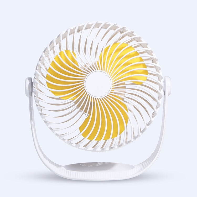 F12 Portable Rotatable USB Charging Stripe Desktop Fan with 3 Speed Control (White) - Electric Fans by PMC Jewellery | Online Shopping South Africa | PMC Jewellery | Buy Now Pay Later Mobicred