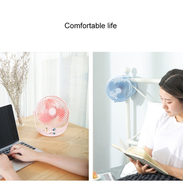 F12 Portable Rotatable USB Charging Stripe Desktop Fan with 3 Speed Control (White) - Electric Fans by PMC Jewellery | Online Shopping South Africa | PMC Jewellery | Buy Now Pay Later Mobicred