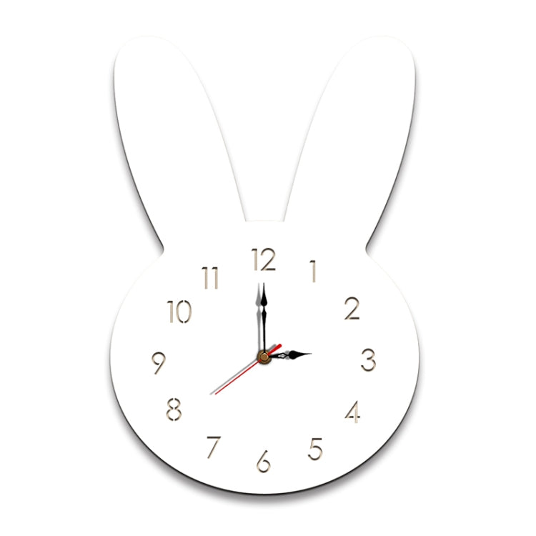 Rabbit Pattern Creative Living Room Decorative Wall Clock (White) - Wall Clock by PMc TechLife | Online Shopping South Africa | PMc TechLife | Buy Now Pay Later Mobicred