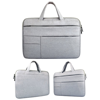 Universal Multiple Pockets Wearable Oxford Cloth Soft Portable Leisurely Handle Laptop Tablet Bag, For 13.3 inch and Below Macbook, Samsung, Lenovo, Sony, DELL Alienware, CHUWI, ASUS, HP (Grey) - 13.3 inch by PMC Jewellery | Online Shopping South Africa | PMC Jewellery | Buy Now Pay Later Mobicred