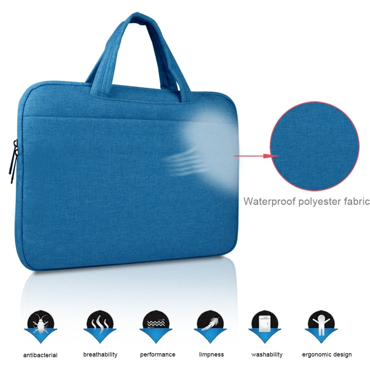 Universal Multiple Pockets Wearable Oxford Cloth Soft Portable Leisurely Handle Laptop Tablet Bag, For 13.3 inch and Below Macbook, Samsung, Lenovo, Sony, DELL Alienware, CHUWI, ASUS, HP (Blue) - 13.3 inch by PMC Jewellery | Online Shopping South Africa | PMC Jewellery | Buy Now Pay Later Mobicred