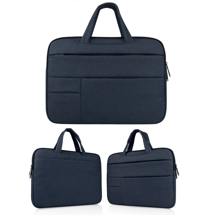 Universal Multiple Pockets Wearable Oxford Cloth Soft Portable Leisurely Handle Laptop Tablet Bag, For 13.3 inch and Below Macbook, Samsung, Lenovo, Sony, DELL Alienware, CHUWI, ASUS, HP (navy) - 13.3 inch by PMC Jewellery | Online Shopping South Africa | PMC Jewellery | Buy Now Pay Later Mobicred