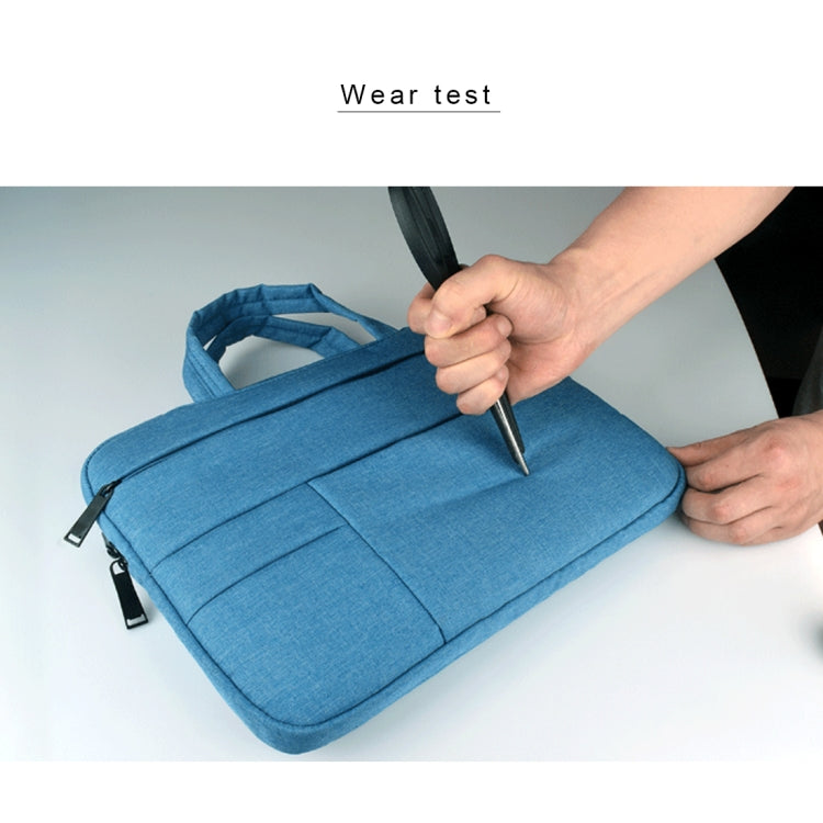 Universal Multiple Pockets Wearable Oxford Cloth Soft Portable Leisurely Handle Laptop Tablet Bag, For 14 inch and Below Macbook, Samsung, Lenovo, Sony, DELL Alienware, CHUWI, ASUS, HP (Grey) - 15 inch by PMC Jewellery | Online Shopping South Africa | PMC Jewellery | Buy Now Pay Later Mobicred