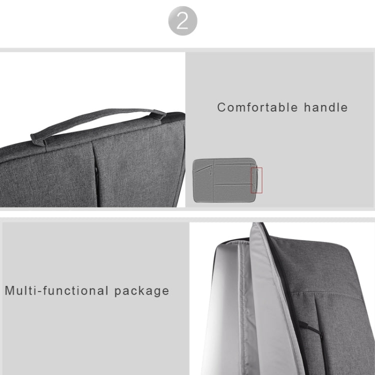 Universal Multiple Pockets Wearable Oxford Cloth Soft Portable Simple Business Laptop Tablet Bag, For 13.3 inch and Below Macbook, Samsung, Lenovo, Sony, DELL Alienware, CHUWI, ASUS, HP (Grey) - 13.3 inch by PMC Jewellery | Online Shopping South Africa | PMC Jewellery | Buy Now Pay Later Mobicred