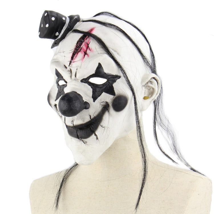 Halloween Festival Party Latex Devil Clown Frightened Mask Headgear, with Hair - Halloween Masks by PMC Jewellery | Online Shopping South Africa | PMC Jewellery