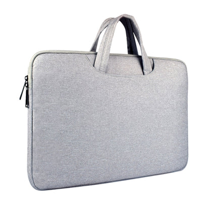 Breathable Wear-resistant Shoulder Handheld Zipper Laptop Bag, For 13.3 inch and Below Macbook, Samsung, Lenovo, Sony, DELL Alienware, CHUWI, ASUS, HP (Grey) - 13.3 inch by PMC Jewellery | Online Shopping South Africa | PMC Jewellery | Buy Now Pay Later Mobicred