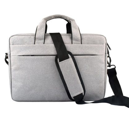 Breathable Wear-resistant Thin and Light Fashion Shoulder Handheld Zipper Laptop Bag with Shoulder Strap, For 13.3 inch and Below Macbook, Samsung, Lenovo, Sony, DELL Alienware, CHUWI, ASUS, HP(Grey) - 13.3 inch by PMC Jewellery | Online Shopping South Africa | PMC Jewellery | Buy Now Pay Later Mobicred