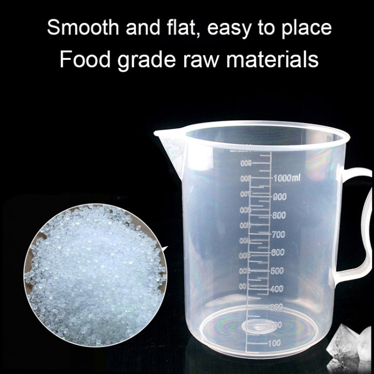 1000ml Thin Section PP Plastic Flask Digital Measuring Cup Cylinder Scale Measure Glass Lab Laboratory Tools (Transparent) - Gadgets by PMC TechLife | Online Shopping South Africa | PMC TechLife