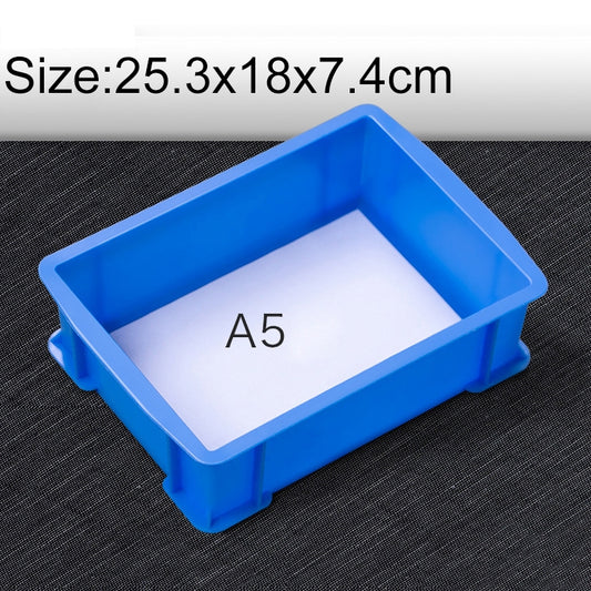 Thick Multi-function Material Box Brand New Flat Plastic Parts Box Tool Box, Size: 25.3cm x 18cm x 7.4cm(Blue) - Storage Bags & Boxes by PMC Jewellery | Online Shopping South Africa | PMC Jewellery | Buy Now Pay Later Mobicred