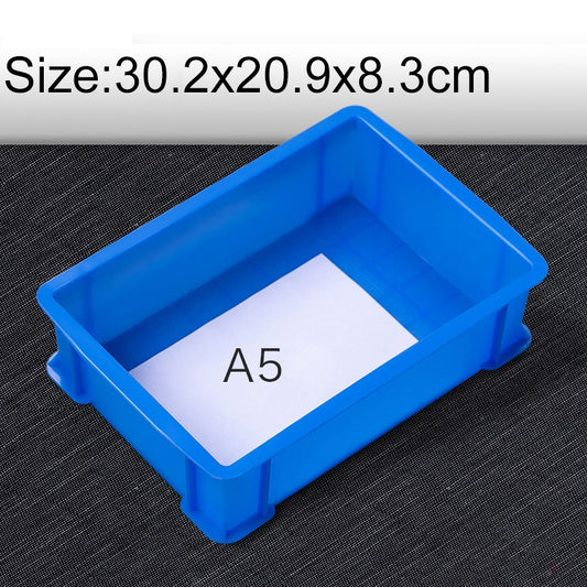 Thick Multi-function Material Box Brand New Flat Plastic Parts Box Tool Box, Size: 30.2cm x 20.9cm x 8.3cm(Blue) - Storage Bags & Boxes by PMC Jewellery | Online Shopping South Africa | PMC Jewellery | Buy Now Pay Later Mobicred