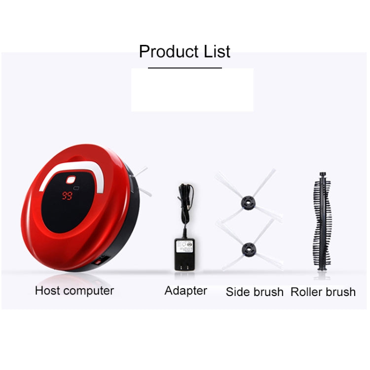 FD-RSW(C) Smart Household Sweeping Machine Cleaner Robot(Red) - Robot Vacuum Cleaner by PMC Jewellery | Online Shopping South Africa | PMC Jewellery | Buy Now Pay Later Mobicred