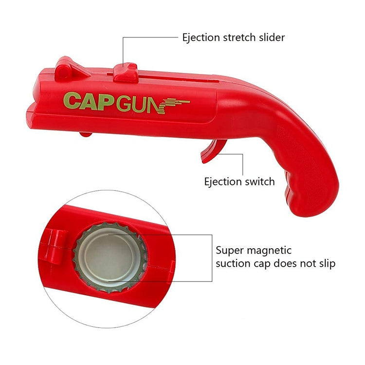 Creative Beer Bottle Opener Cap Launch Kitchen Bar Tool(Red) - Openers by PMC TechLife | Online Shopping South Africa | PMC TechLife | Buy Now Pay Later Mobicred