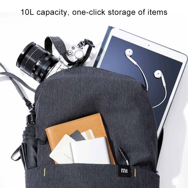 Original Xiaomi 10L Travel Camping Backpack Bag Colorful Leisure Sports Chest Pack Bags Unisex(Black) - Backpacks by Xiaomi | Online Shopping South Africa | PMC Jewellery | Buy Now Pay Later Mobicred