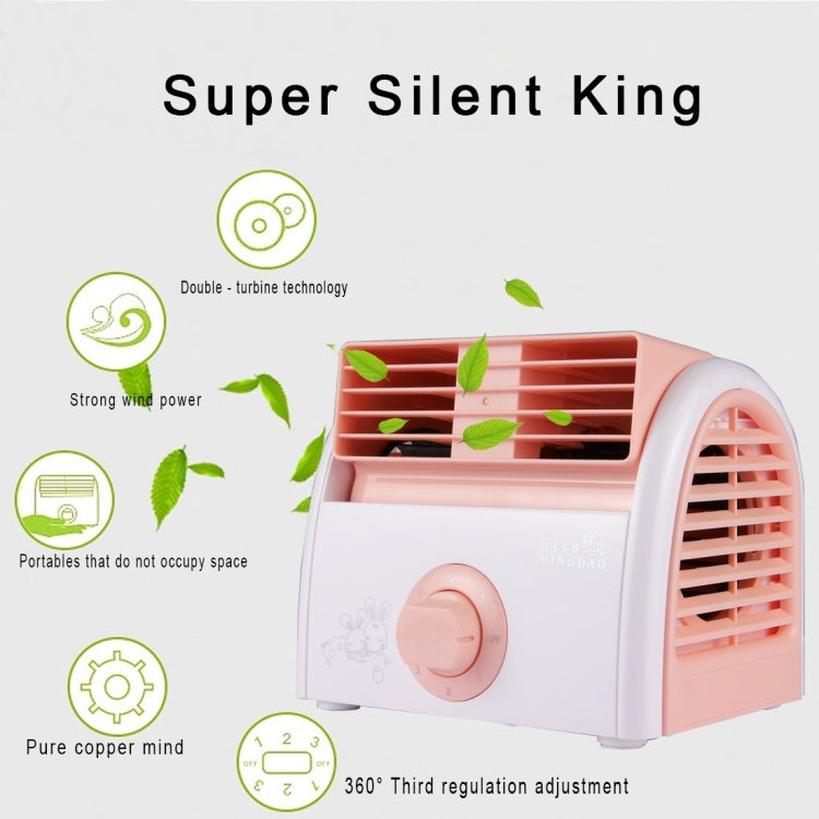 30W Turbine No Blade Mini Desktop Mute Fan for Dormitory / Bedroom / Living Room / Office, 3 Kinds Speed Mode, AC 220V(Pink) - Electric Fans by PMC Jewellery | Online Shopping South Africa | PMC Jewellery | Buy Now Pay Later Mobicred