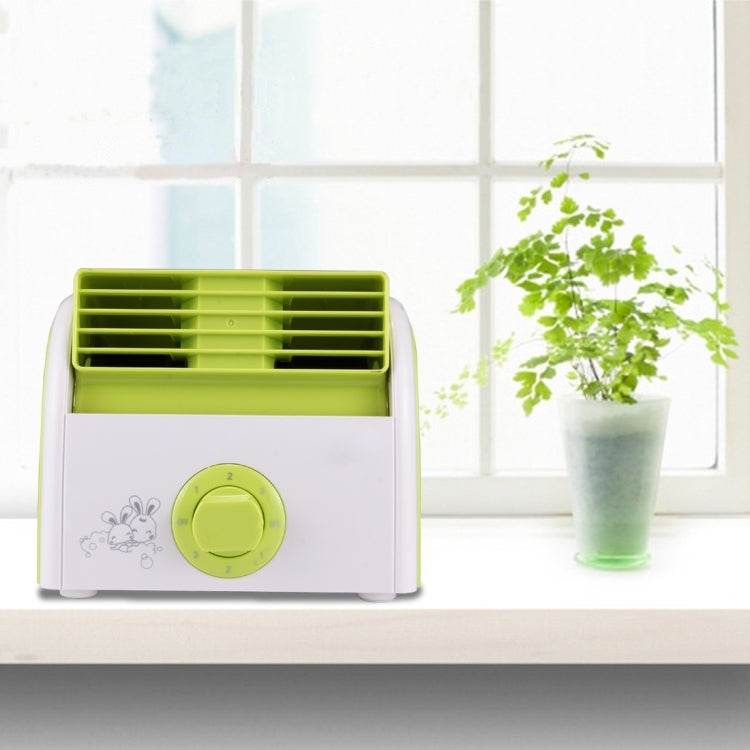 30W Turbine No Blade Mini Desktop Mute Fan for Dormitory / Bedroom / Living Room / Office, 3 Kinds Speed Modes, AC 220V(Green) - Electric Fans by PMC Jewellery | Online Shopping South Africa | PMC Jewellery | Buy Now Pay Later Mobicred