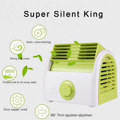 30W Turbine No Blade Mini Desktop Mute Fan for Dormitory / Bedroom / Living Room / Office, 3 Kinds Speed Modes, AC 220V(Green) - Electric Fans by PMC Jewellery | Online Shopping South Africa | PMC Jewellery | Buy Now Pay Later Mobicred