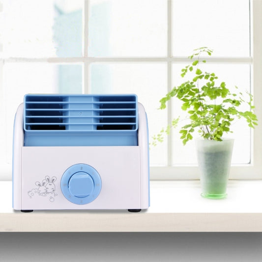 30W Turbine No Blade Mini Desktop Mute Fan for Dormitory / Bedroom / Living Room / Office, 3 Kinds Speed Modes, AC 220V(Blue) - Electric Fans by PMC Jewellery | Online Shopping South Africa | PMC Jewellery | Buy Now Pay Later Mobicred