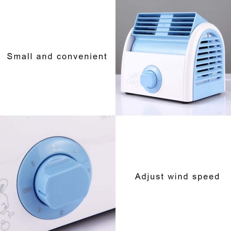 30W Turbine No Blade Mini Desktop Mute Fan for Dormitory / Bedroom / Living Room / Office, 3 Kinds Speed Modes, AC 220V(Blue) - Electric Fans by PMC Jewellery | Online Shopping South Africa | PMC Jewellery | Buy Now Pay Later Mobicred