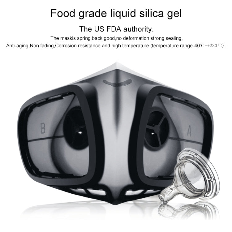 Silicone Protective Reusable PM2.5 KN95 Respirator Mask Replaceable Filter Antivirus Anti-fog Face Mask - Protect Case by PMc TechLife | Online Shopping South Africa | PMc TechLife | Buy Now Pay Later Mobicred