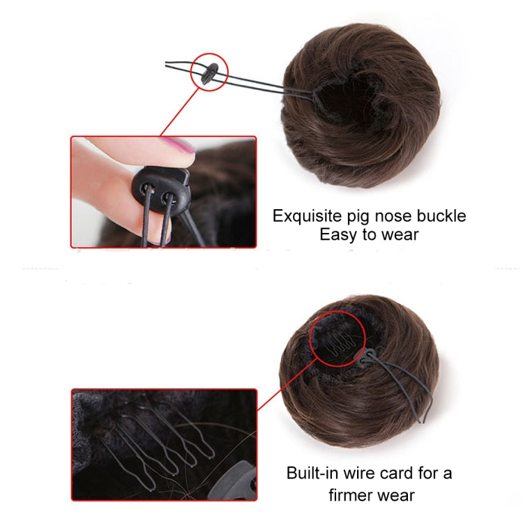 Wig Bun Flower Shape Hair Package Hair Disk(Chestnut) - free shipping - PMC TechLife - Order now!